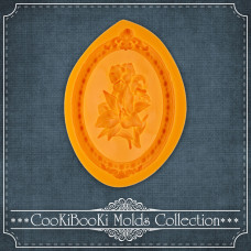 Силиконов калъп - рамка с букет цветя