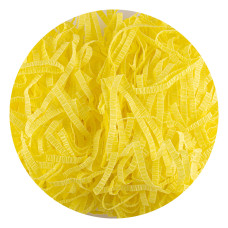 Шредирана на ленти креп хартия - жълта