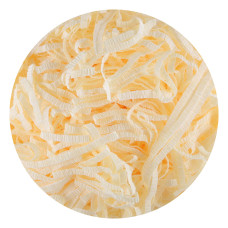 Шредирана на ленти креп хартия - кремава